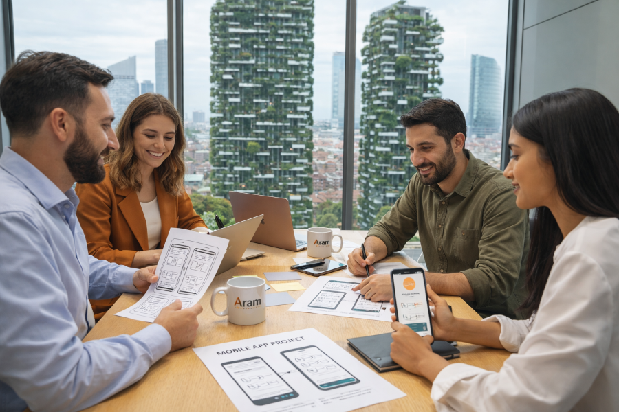 Team Aram sviluppo app Milano